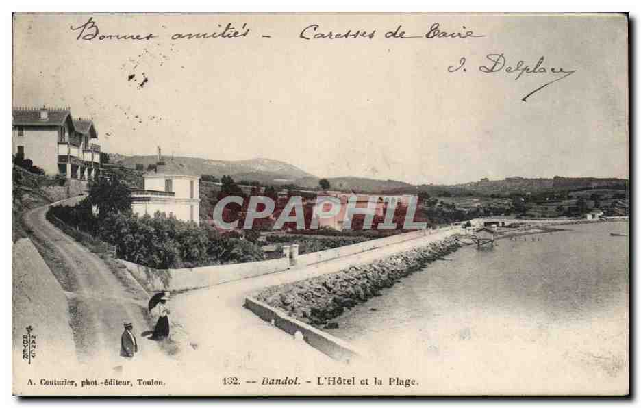 CPA Bandol L hotel et la plage 