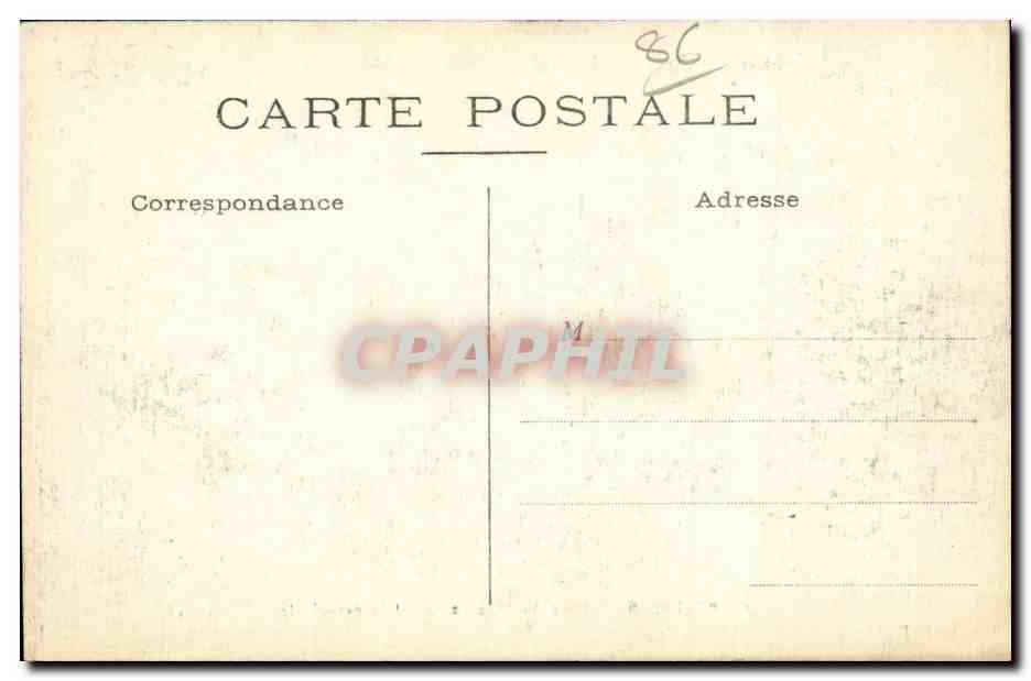 CPA Poitiers Parc de Blossac Allee principale — Verso