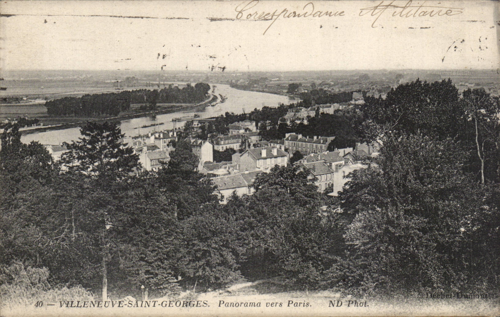 Villeneuve-Saint-Georges — Panorama vers Paris — ND Phot. — Décher-Dumont