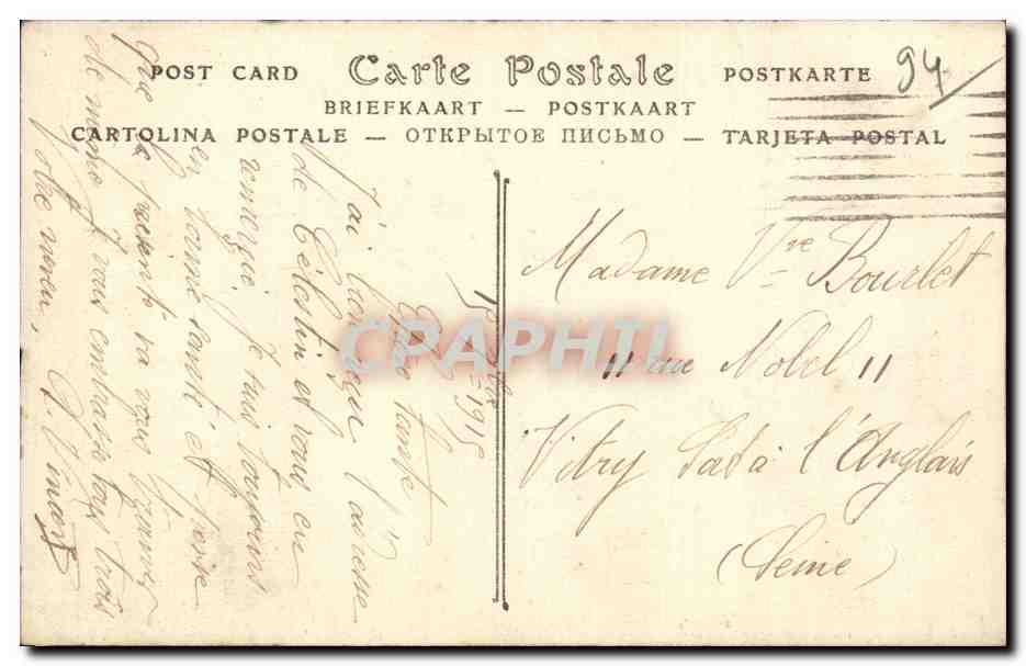 Villeneuve-Saint-Georges — Panorama vers Paris — ND Phot. — Décher-Dumont — Verso
