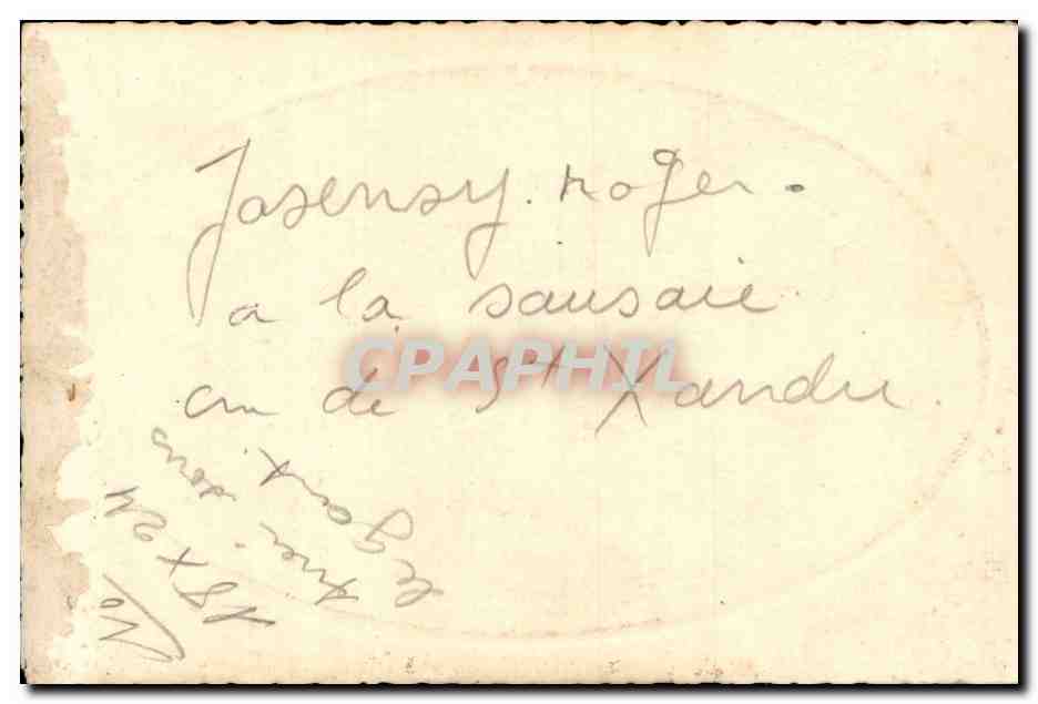 CARTE PHOTO Militaria Soldat — Rückseite