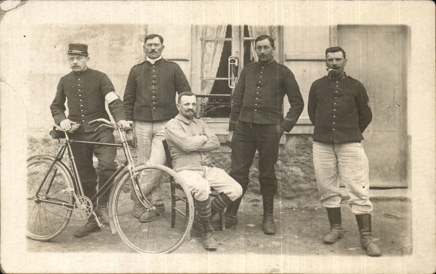 CARTE PHOTO Militaria Soldats Velo 