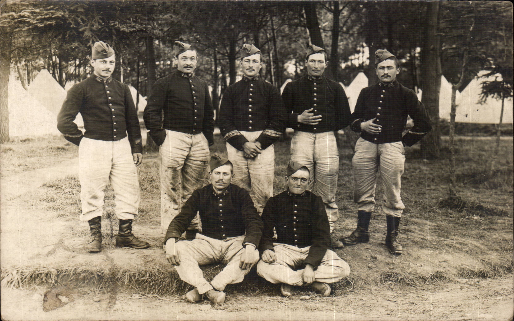 CARTE PHOTO Militaria Soldats 