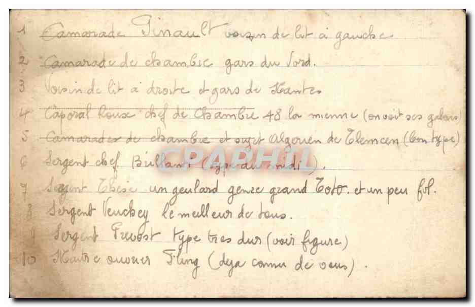 CARTE PHOTO Soldats militaria  — Rückseite