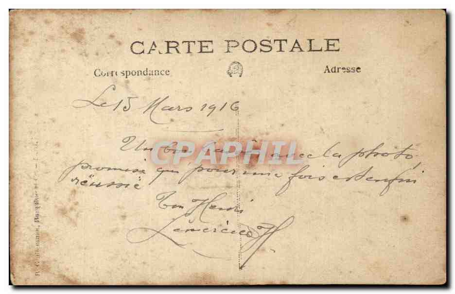 CARTE PHOTO Soldat militaria  — Rückseite