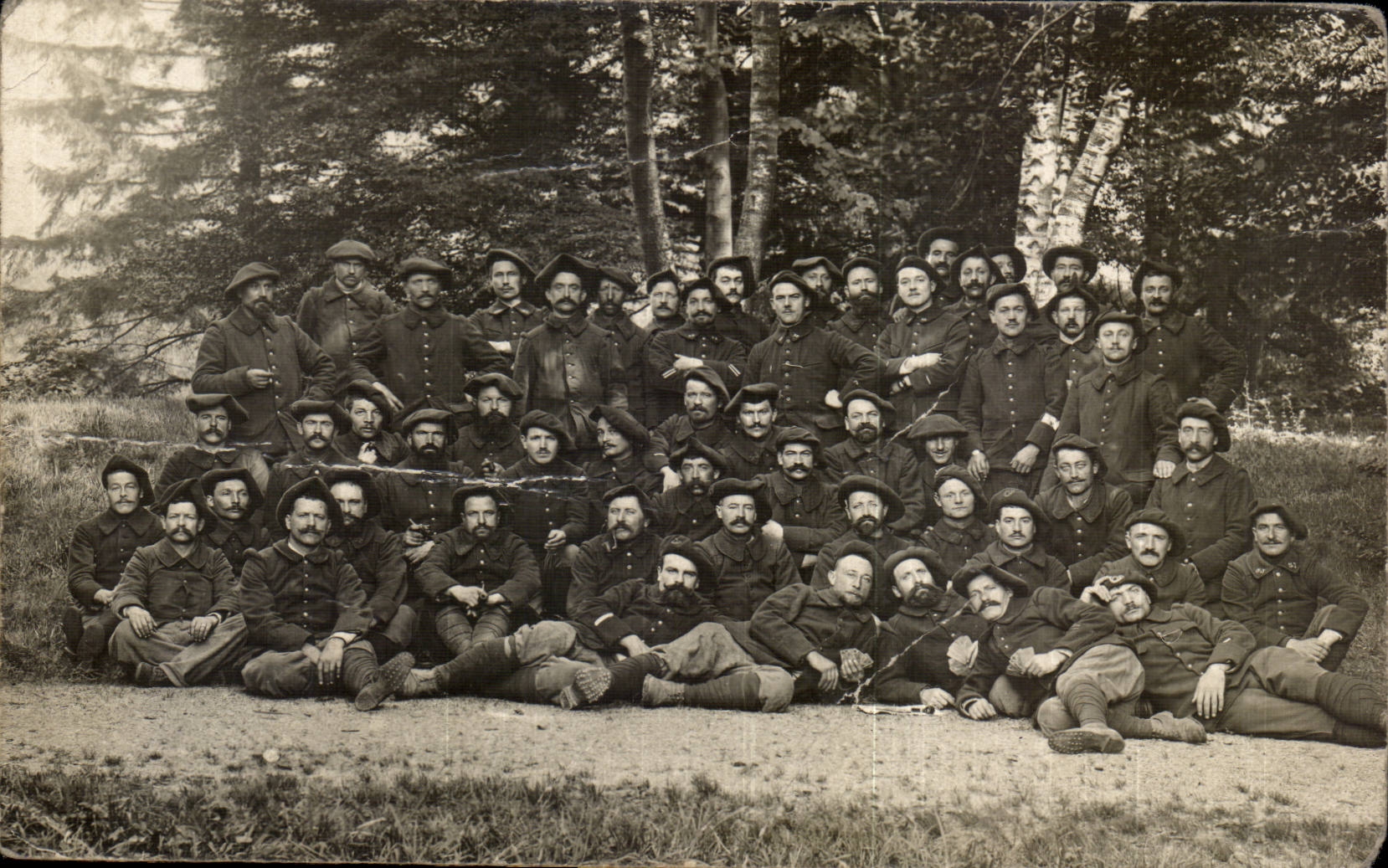 CARTE PHOTO Soldat militaria Chasseurs alpins