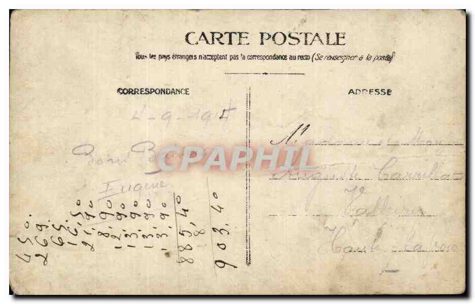 CARTE PHOTO Soldat militaria Chasseurs alpins — Rückseite