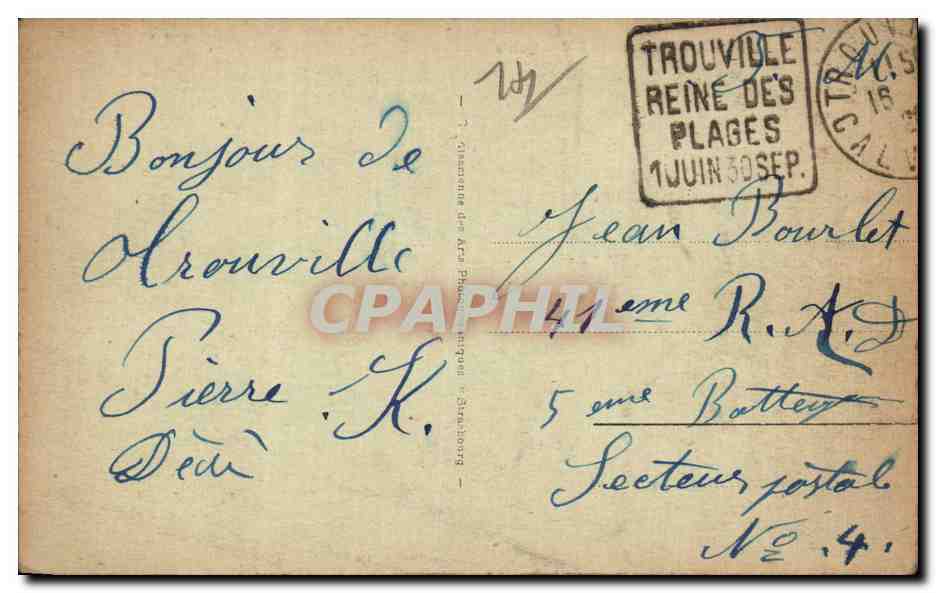 Trouville - Le Bassin et les Quais - CPA  — Rückseite