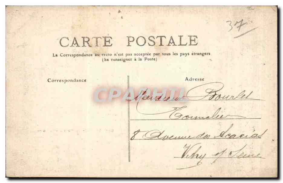 Tours - Le Pont sur la Loire - CPA  — Verso