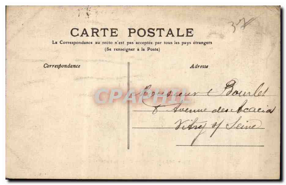 Tours - Pontillon - Chapelle de la Bretiche - CPA  — Rückseite