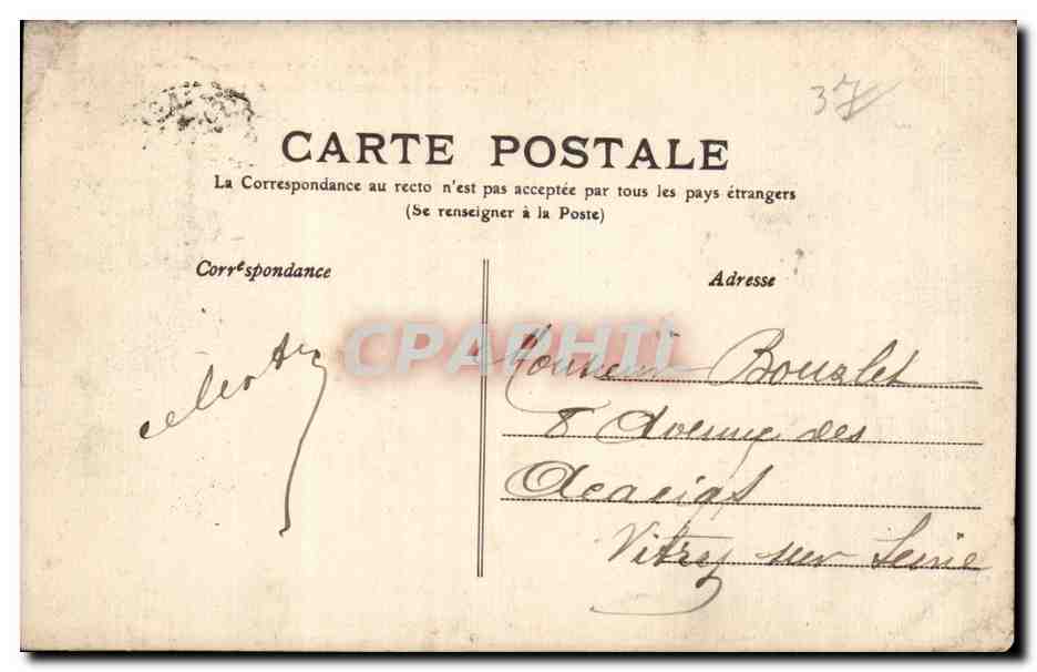 Tours - La Maison de Jehan de Galland - CPA  — Rückseite
