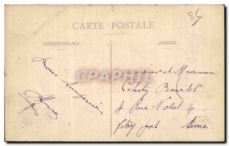 Poitiers - Vue Panoramique prise des Côteaux — éditeur CPAPHIL, n° 173 — Verso