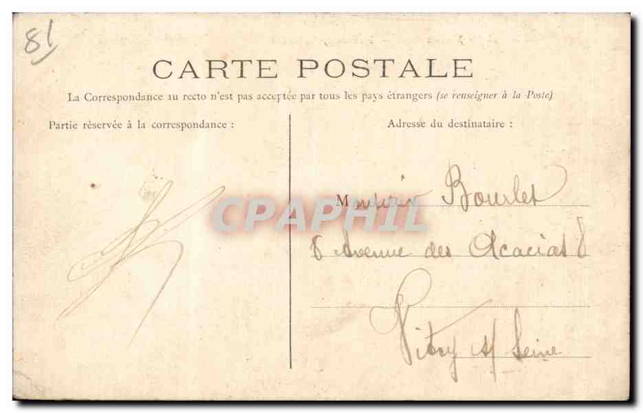 Poitiers — Vue du Clain — Faubourg Rochereuil — Édit. P. R. P. — Verso