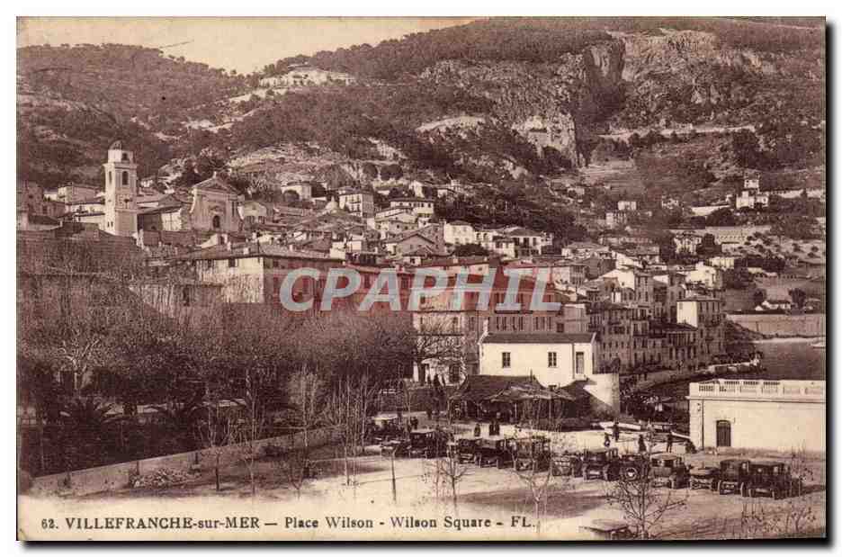 VILLEFRANCHE-sur-MER — Place Wilson — FL. — CPAPHIL