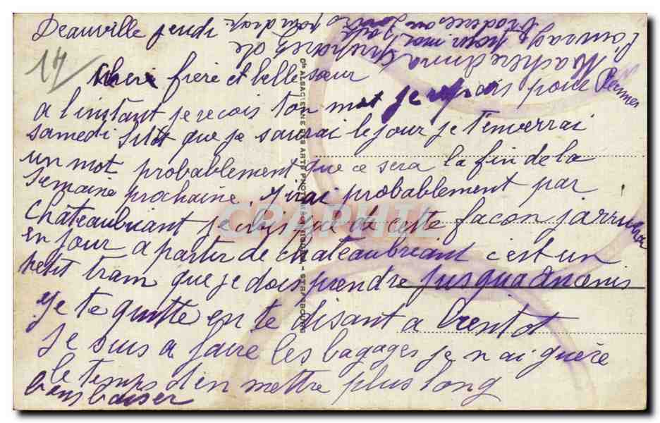 Trouville - Reine des Plages - Les Planches - CPA  — Verso