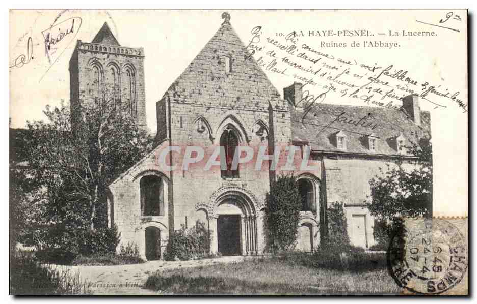 La Haye-Pesnel — Ruines de l'Abbaye de La Lucerne — éditeur inconnu, n° 10