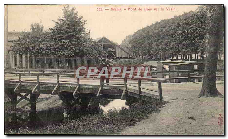 Reims - Pont de Bois sur la Vesle - CPA 