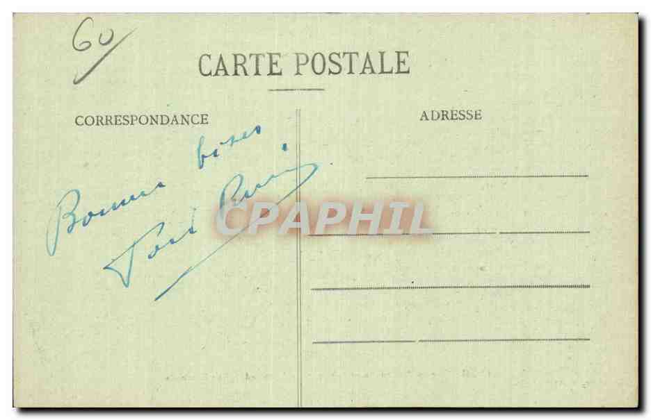 Maison incendiée - Rue Gambetta - Guerre 1914-1917 — Chalbrette, éditeur — Rückseite