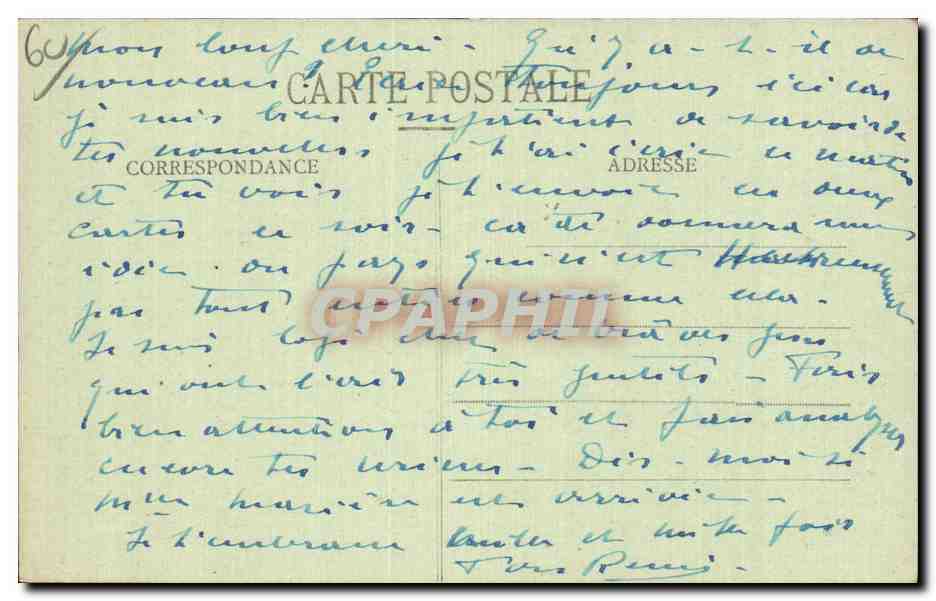 Rue Gambetta — Maisons incendiées par les Allemands — Chalbrette, éditeur — Rückseite