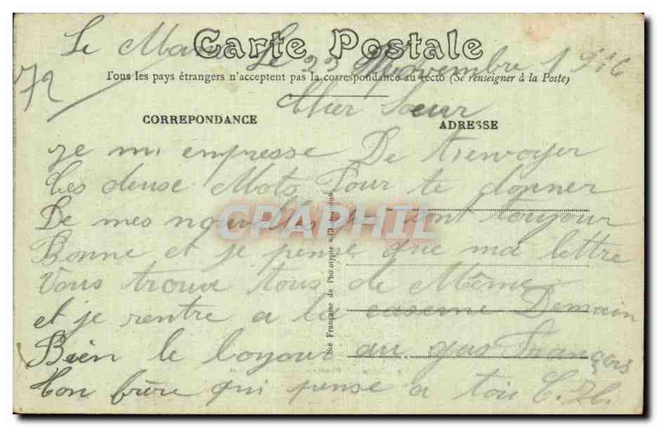 Le Mans - Promenade des Jacobins - CPA  — Rückseite