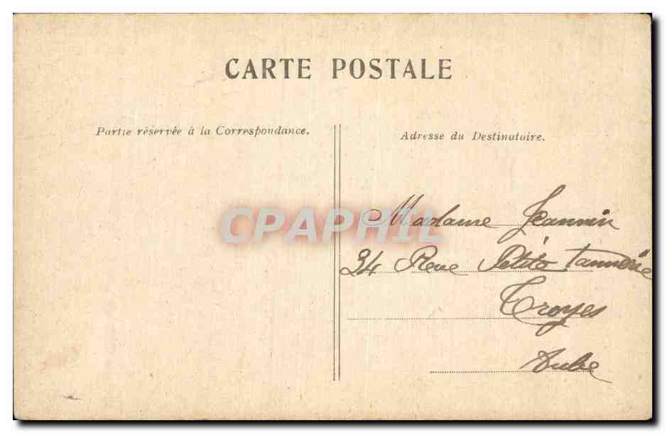 Alphonse XIII, roi d'Espagne — portrait en uniforme — Paris, 29 mai 1905 — Verso