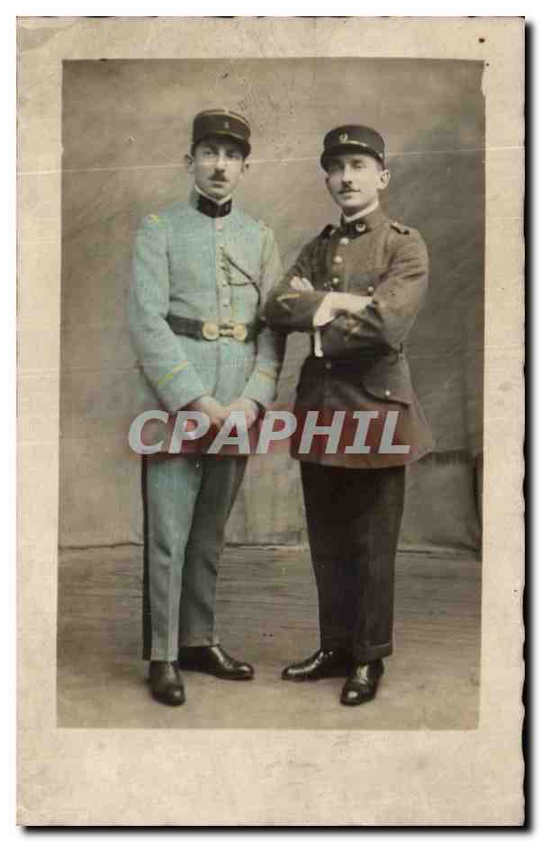 CARTE PHOTO Militaria Soldats Officiers 