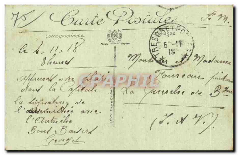 Paris - 10 - Le Gare du Nord - CPA  — Rückseite