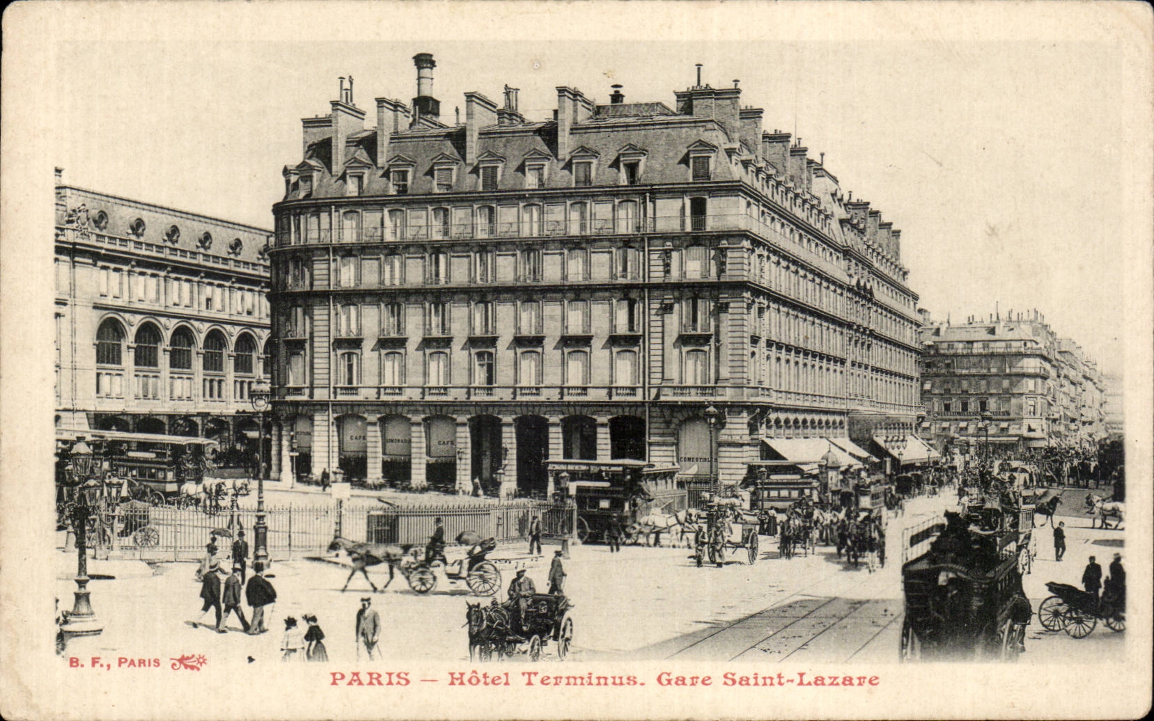 Paris — Hôtel Terminus. Gare Saint-Lazare — B.F., Paris