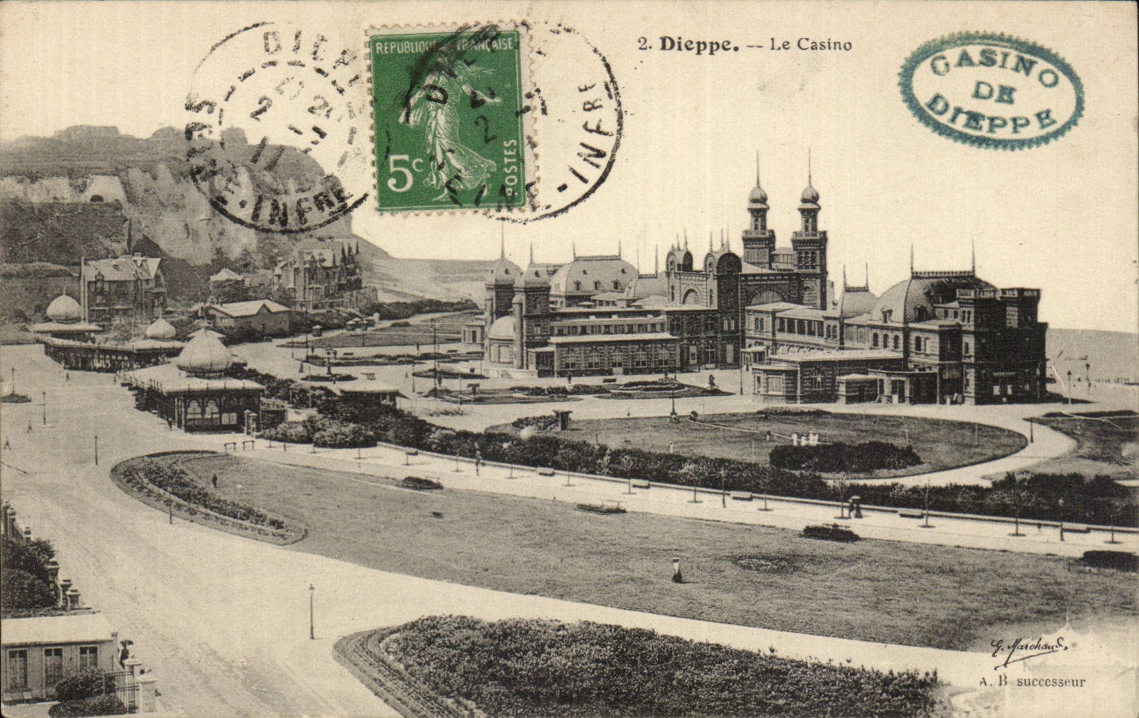 Dieppe - Le Casino - CPA 