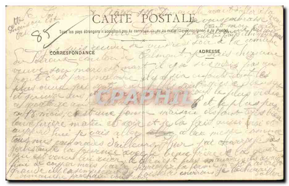 Saint Gilles sur Vie - Vue Generale - CPA — Rückseite