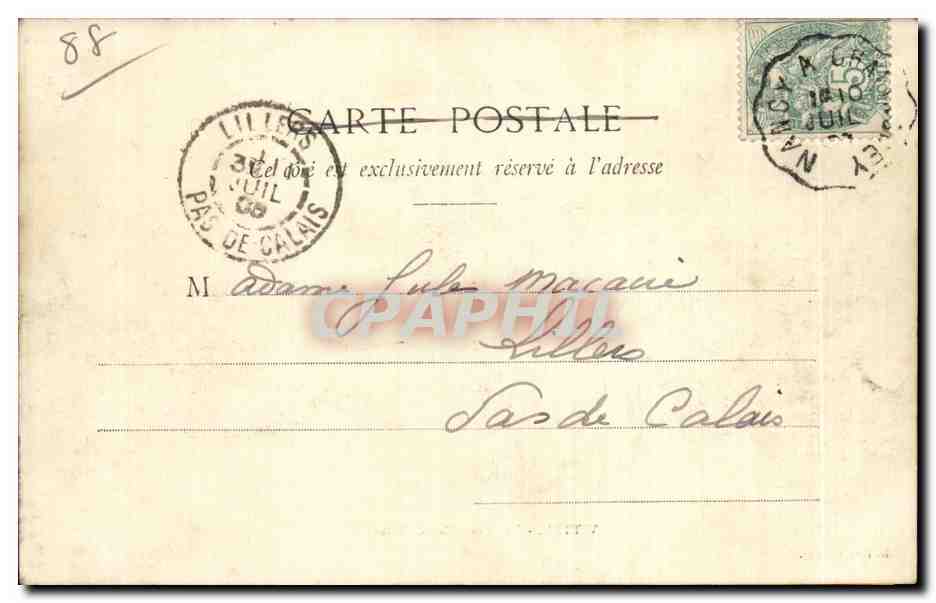 Vittel - Les Nouvelles Galeries - CPA  — Rückseite