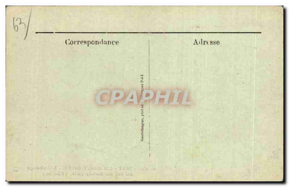 Le Mont-Dore - L'Auberge au col du Sancy (Alt. 1820 m) — G. D'O. - 1437 — Reverso