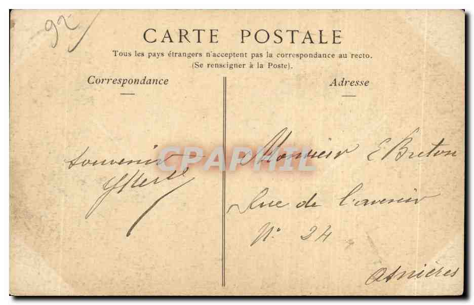 Asnieres - Le Cimetiere des chiens - CPA  — Rückseite