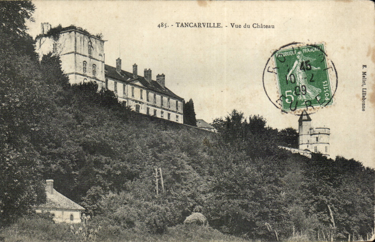 Tancarville - Vue du Chateau - CPA 