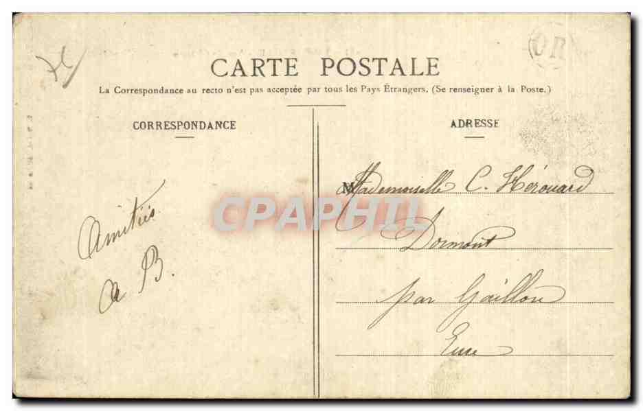 Tancarville - Vue du Chateau - CPA  — Rückseite