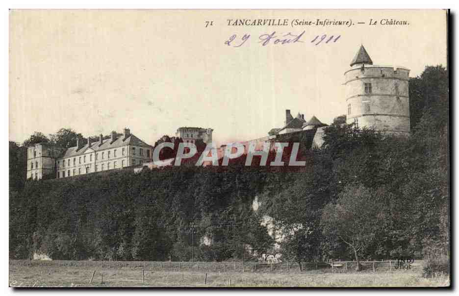 Tancarville - Vue du Chateau - CPA 