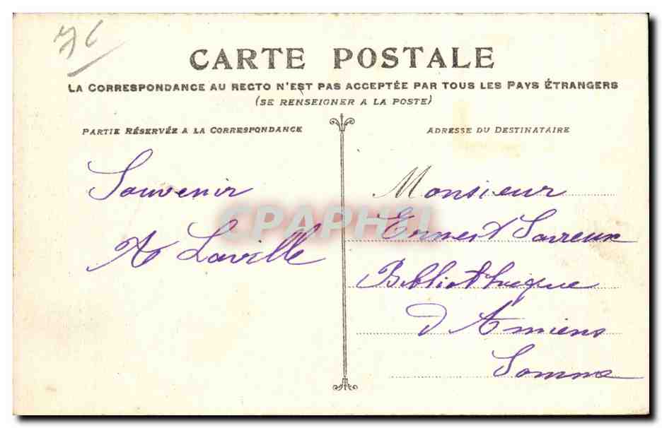 Tancarville - Vue du Chateau - CPA  — Rückseite
