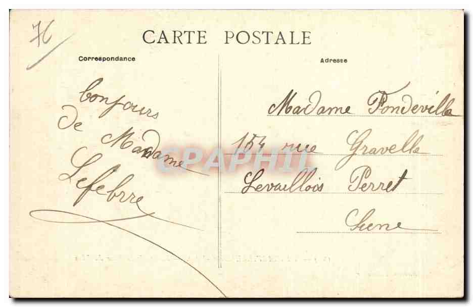 Tancarville - Ruines de la Tour du Lion - CPA  — Rückseite