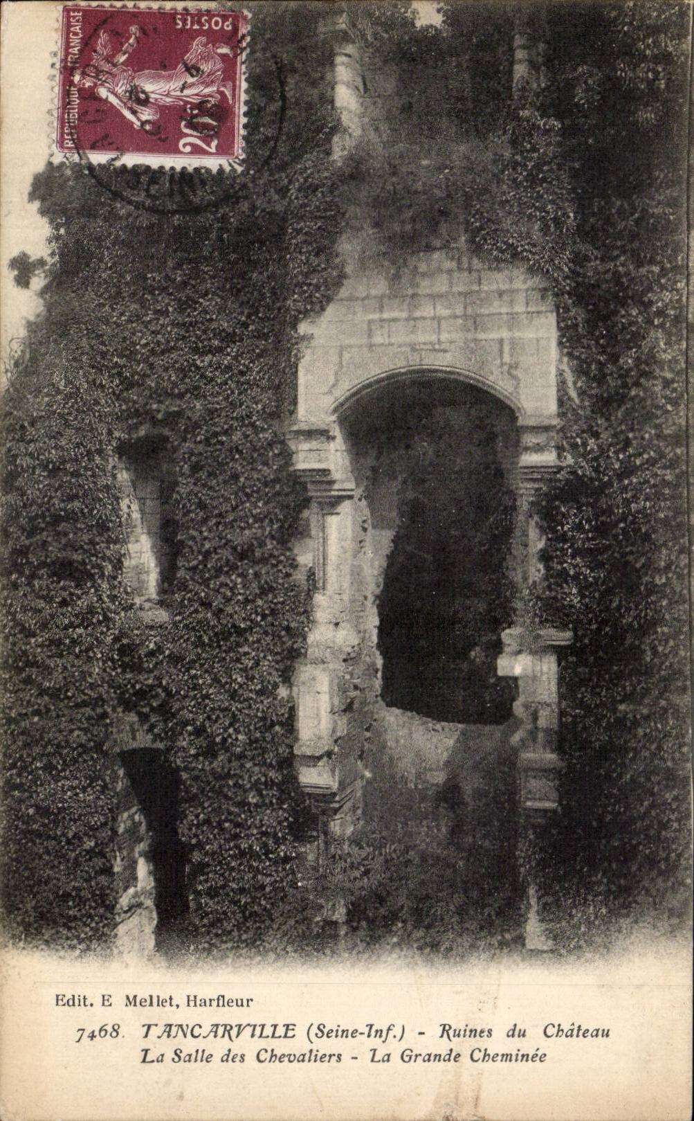 Tancarville - Ruines du Chateau - CPA 