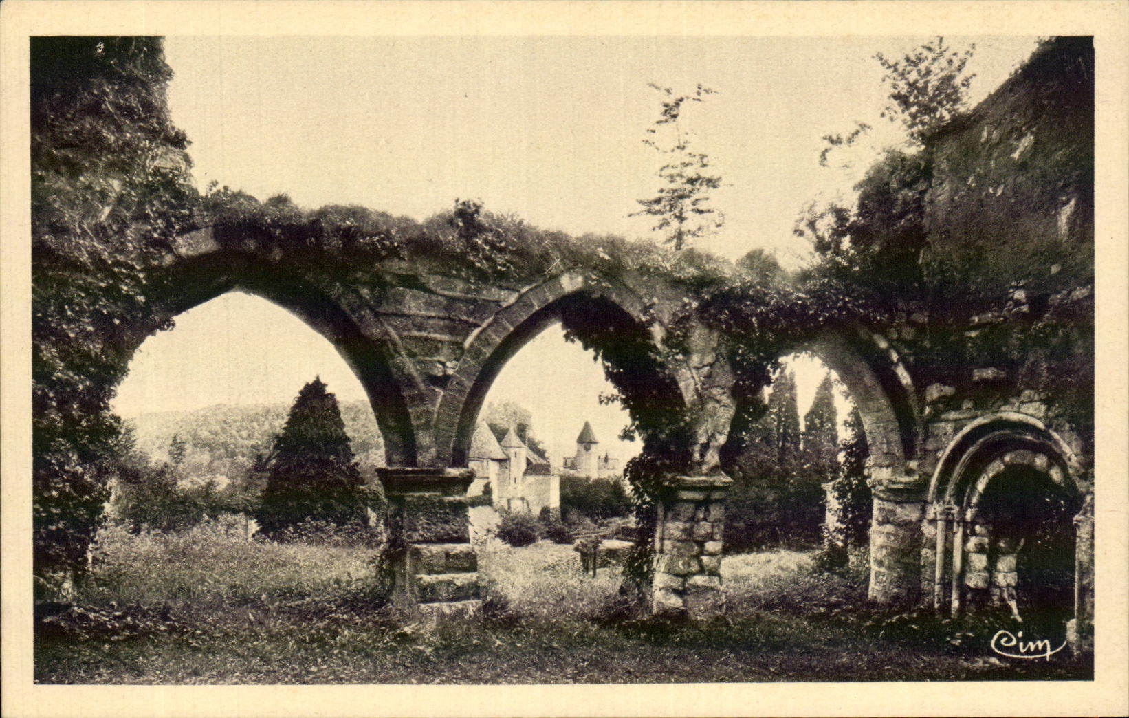 Tancarville - Ruines de la Chapelle - CPA 
