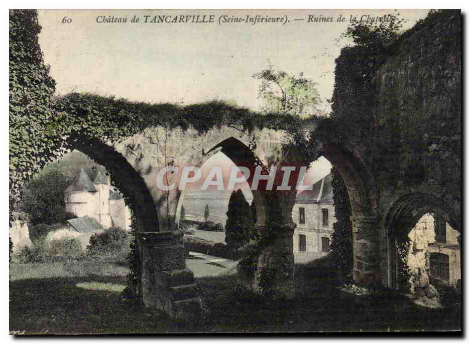 Tancarville - Ruines de la Chapelle - CPA 