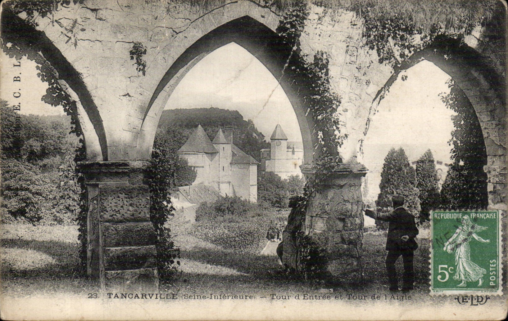Tancarville - Tour d Entree et Tour de l Aigle - CPA 