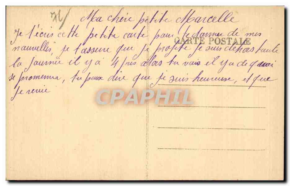 Tancarville - Chapelle Enfant - CPA  — Rückseite