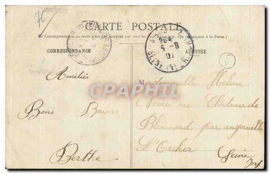 Tancarville - Le Chateau - Tour d Entree et la Tour de l Aigle - CPA  — Rückseite