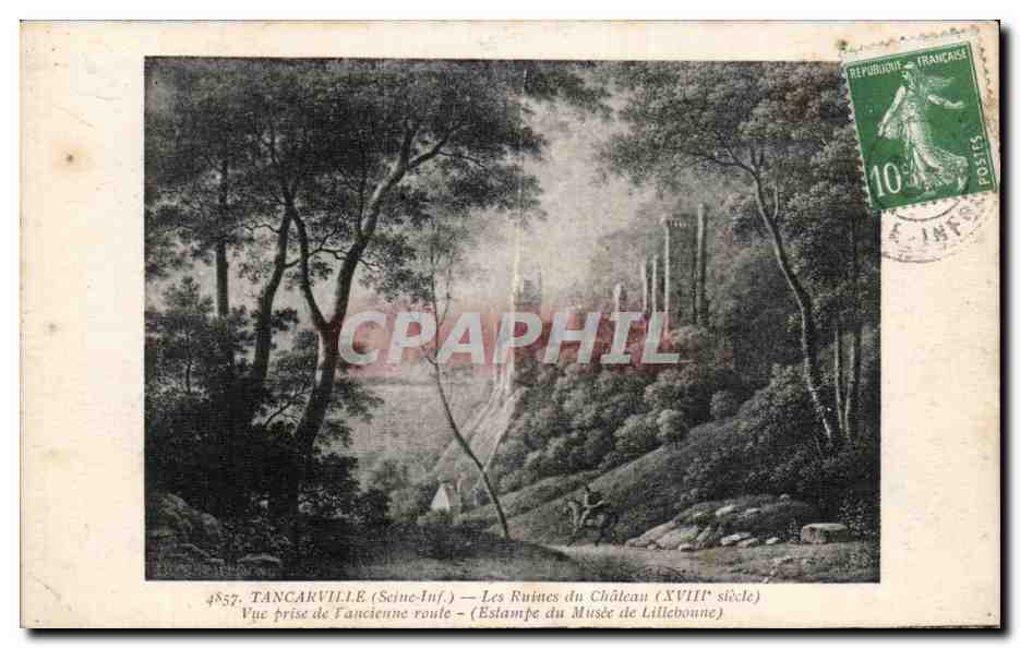 Tancarville - Les Ruines du Chateau - CPA 