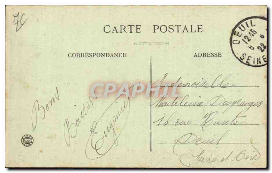 Tancarville - Les Ruines du Chateau - CPA  — Rückseite