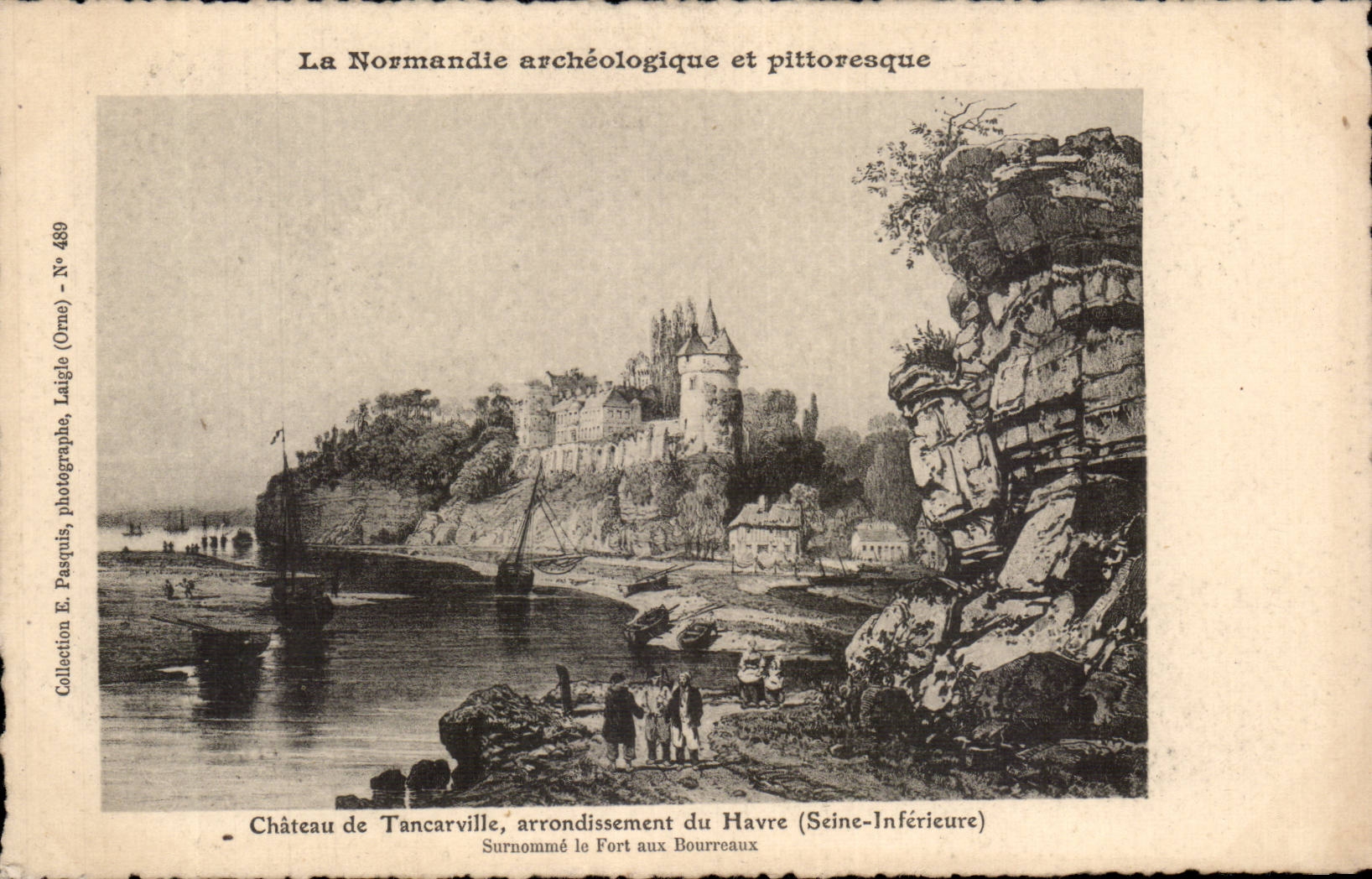 Tancarville - Le Chateau - arrondissement du Havre - CPA 