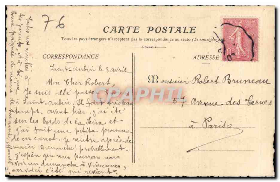 Tancarville - Le Chateau - arrondissement du Havre - CPA  — Rückseite