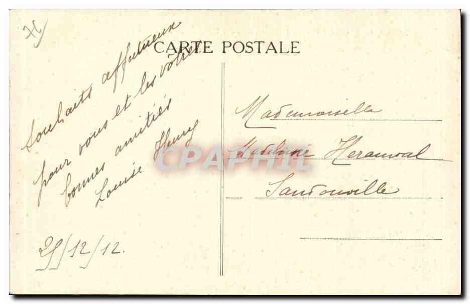 Tancarville - Le Chateau et l Aiguille de Pierre Gant au XVIII siecle - CPA  — Rückseite