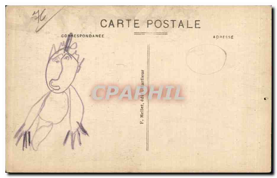 Tancarville - Entree du Chateau - Estampe du Musse de Lillebonne - CPA  — Rückseite